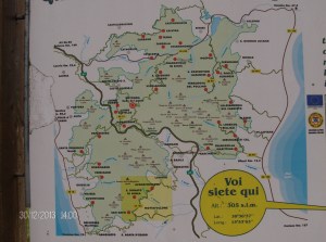 Kart over "Parco nazionale del Pollino".